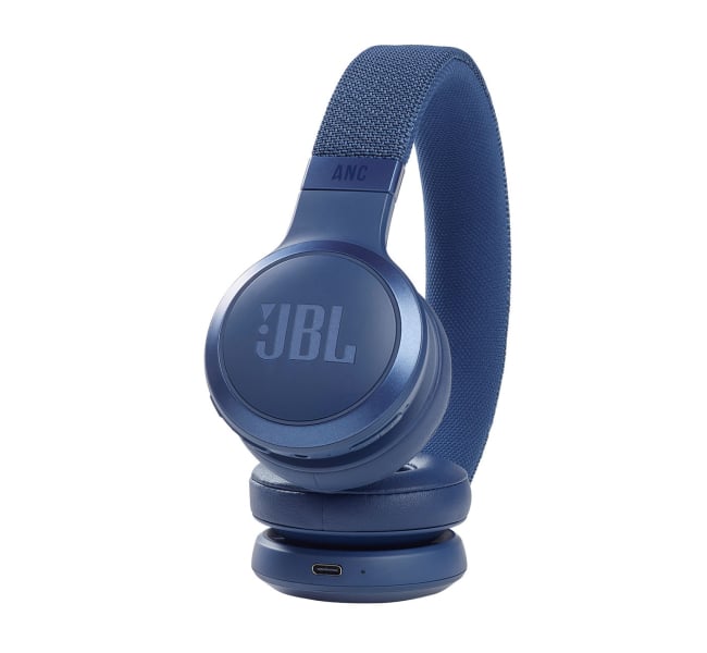 JBL Live 460NC Wireless Noise Cancelling On-Ear Headphones - Blue