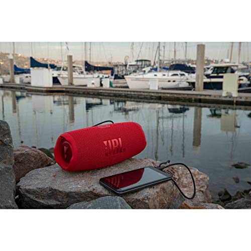 JBL CHARGE 5 - Portable Bluetooth Speaker with IP67 Waterproof and USB Charge out - Red