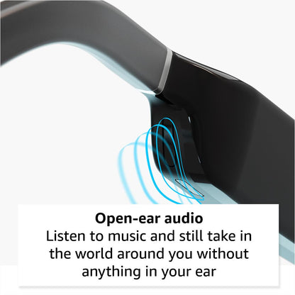 Amazon Echo Frames (newest model), Smart glasses with Alexa, Cat Eye frames in Brown Tortoise with gradient sunglass lenses