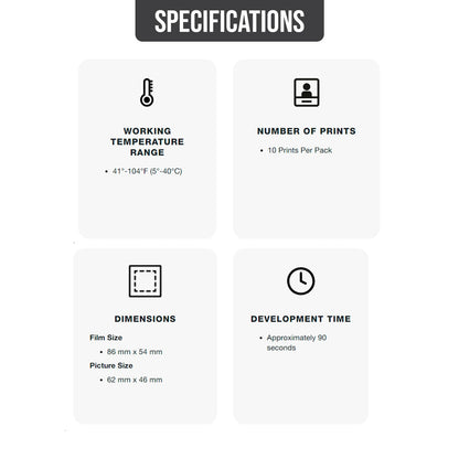 Fujifilm Instax Mini Soft Lavender Instant Film - 10 Exposures
