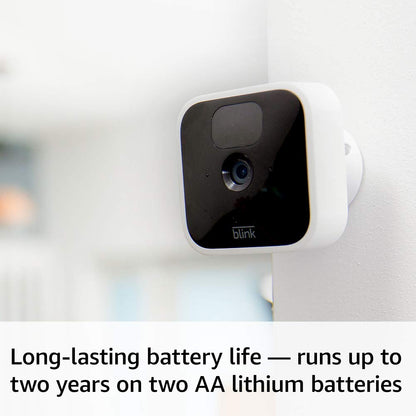 Blink Indoor - wireless, HD security camera with two-year battery life, motion detection, and two-way audio - 2 camera system