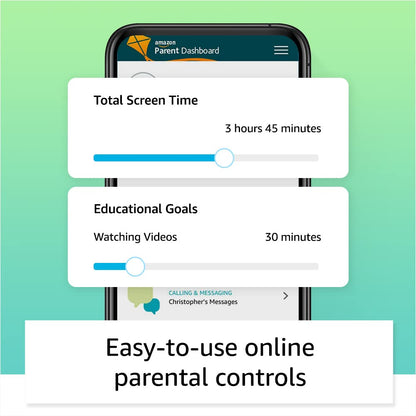 Amazon Fire 7 Kids tablet (newest model) ages 3-7. Top-selling 7" kids tablet on Amazon. Set time limits, age filters, educational goals, and more with parental controls, 32 GB, Purple