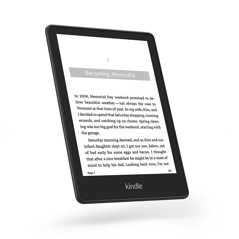 Amazon Kindle Paperwhite Signature Edition (32 GB) - With auto-adjusting front light, wireless charging, 6.8“ display, and up to 10 weeks of battery life - Without Lockscreen Ads - Black