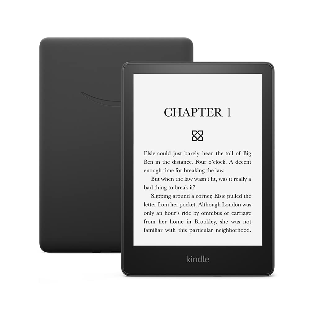 Amazon Kindle Paperwhite (16 GB) - Now with a larger display, adjustable warm light, increased battery life, and faster page turns - Black