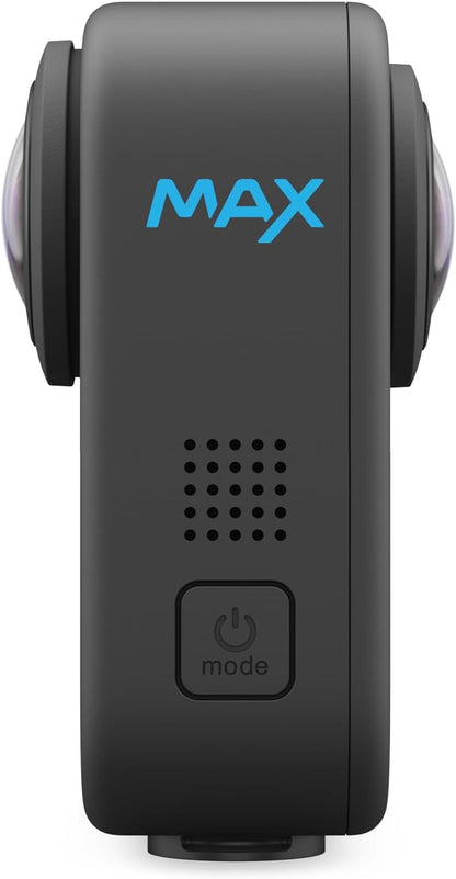 GoPro MAX - Waterproof 360 + Traditional Action Camera with Touch Screen Spherical 5.6K30 HD Video 16.6MP 360 Photos 1080p Live Streaming Stabilization