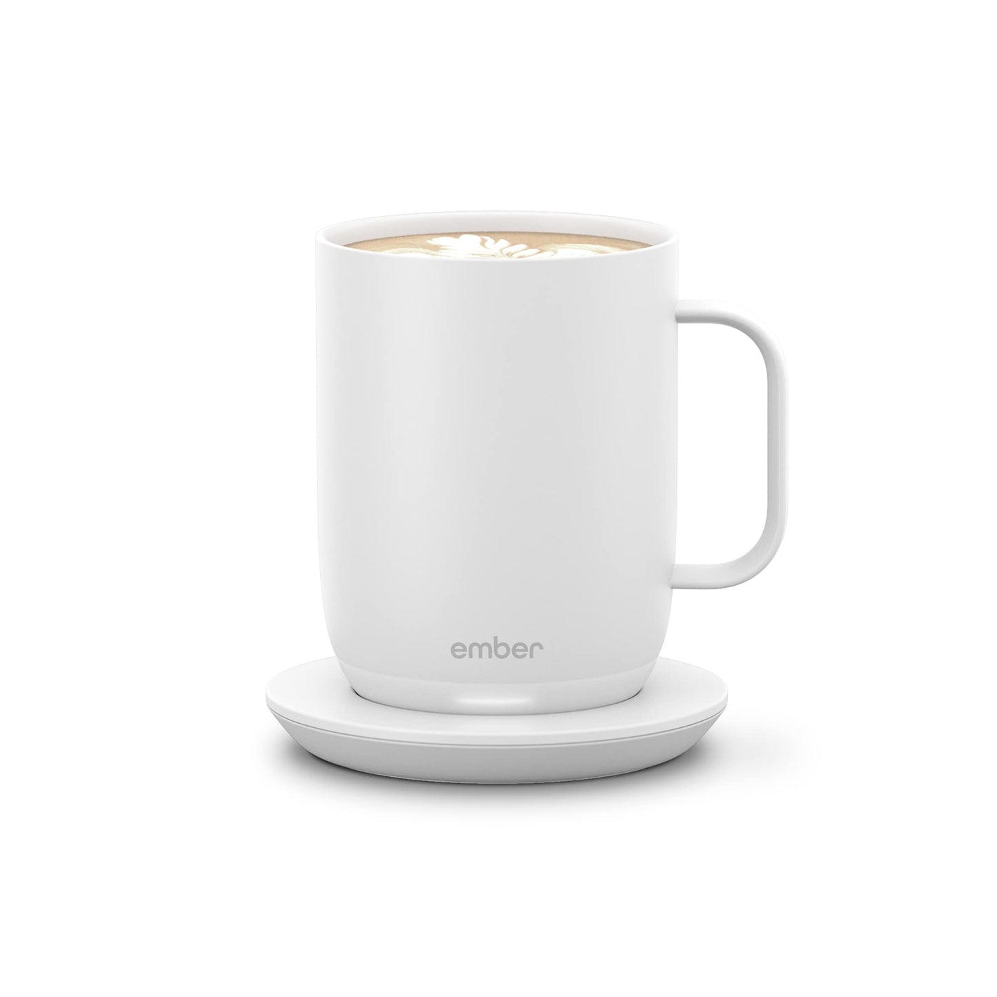 Ember Temperature Control Smart Mug 2, 14 Oz, App-Controlled Heated Coffee Mug with 80 Min Battery Life and Improved Design, White (Renewed)