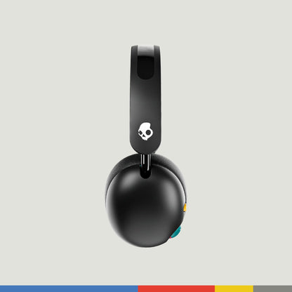 Skullcandy Grom Over-Ear Wireless Headphones for Kids, 45 Hr Battery, Volume-Limiting, Works with iPhone Android and Bluetooth Devices - Black