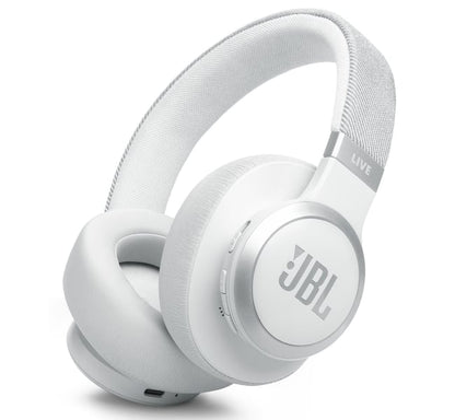 JBL Live 770NC Wireless Adaptive Noise Cancelling Over-Ear Headphones - White