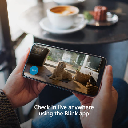 Blink Mini - Compact indoor plug-in smart security camera, 1080p HD video, night vision, motion detection, two-way audio, easy set up, Works with Alexa - 2 cameras (Black)