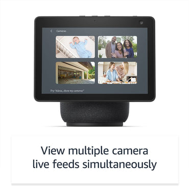 Amazon Echo Show 10 (newest model), HD smart display with premium sound, motion and Alexa, Glacier White