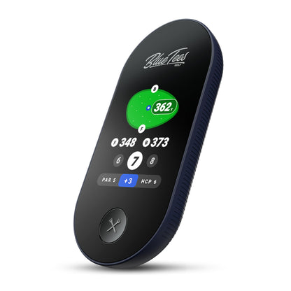 Blue Tees Golf Ringer - Magnetic Golf GPS Handheld, Touch Screen Display, Water Resistant Golf Distance Range Finder, 40,000+ Preloaded Courses, 10+ Hours Battery, Built-in Magnetic Strip