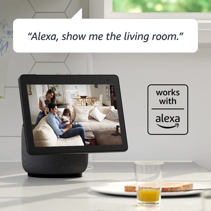 Blink Mini - Compact indoor plug-in smart security camera, 1080p HD video, night vision, motion detection, two-way audio, easy set up, Works with Alexa - 2 cameras (Black)