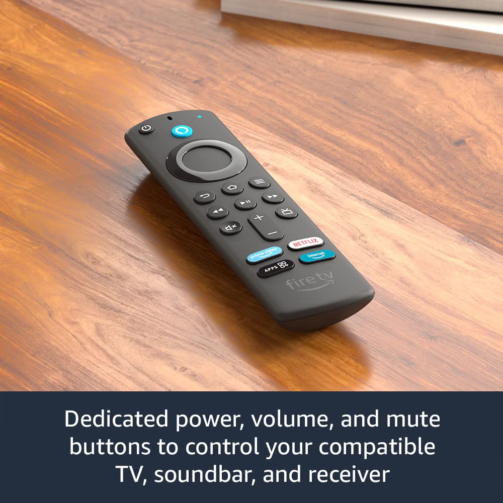Alexa Voice Remote (International Version) with TV controls, requires compatible Fire TV device
