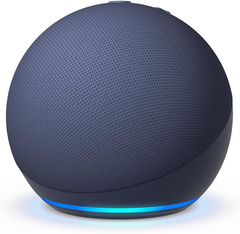 Amazon Echo Dot (newest model), Vibrant sounding Alexa speaker, Great for bedrooms, dining rooms and offices, Glacier White