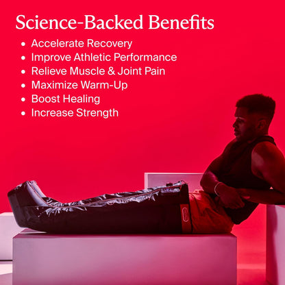 Therabody JetBoots PRO Plus - Wireless Compression Boots with Vibration & Light Therapy - Muscle Recovery, Pneumatic Leg Compression Sleeve to Recover Faster, Relieve Muscle & Joint Pain (Regular)