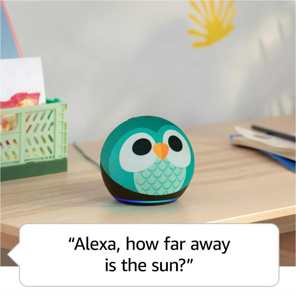 Amazon Echo Dot Kids with Alexa (newest model), Designed for kids, with parental controls, Includes 1 Year of Amazon Kids+, Dragon