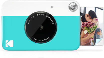KODAK Smile+ 2-in-1 Digital Instant Print Camera & Wireless Bluetooth Photo Printer - 10MP, Special-Effect Rotating Lens, Zink 2x3” Sticky-Back Photos, Print via Fun App from Smart Devices - Fuchsia