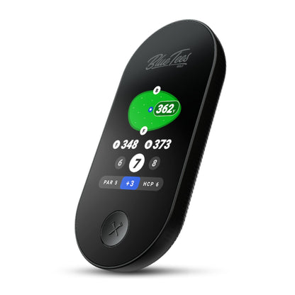 Blue Tees Golf Ringer - Magnetic Golf GPS Handheld, Touch Screen Display, Water Resistant Golf Distance Range Finder, 40,000+ Preloaded Courses, 10+ Hours Battery, Built-in Magnetic Strip
