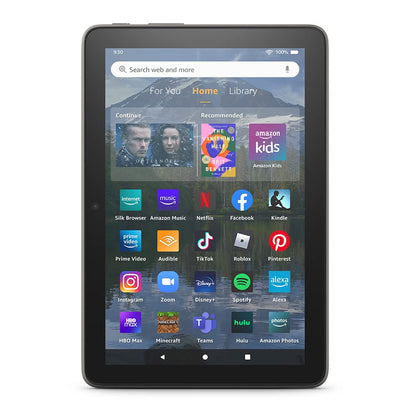 Amazon Fire HD 8 Plus tablet, 8” HD Display, 64 GB, 30% faster processor, 3GB RAM, wireless charging, (2022 release), Gray