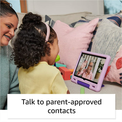 Amazon Fire HD 10 Kids tablet, 10.1", 1080p Full HD, ages 3-7, 32 GB, Lavender