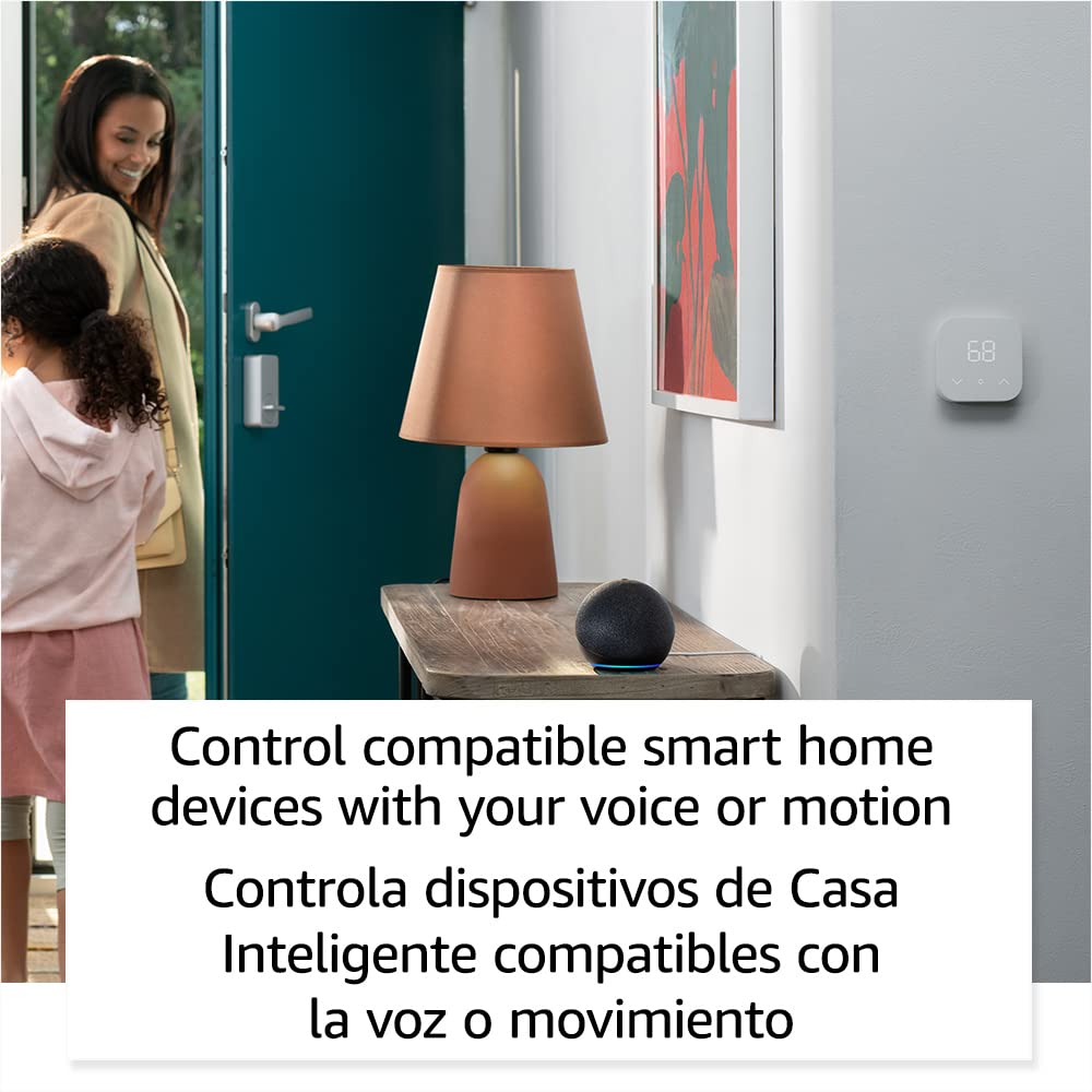 Echo Dot (5th Gen, 2022 release) | International Version with EU Power Adaptor | Smart speaker with Alexa | Charcoal