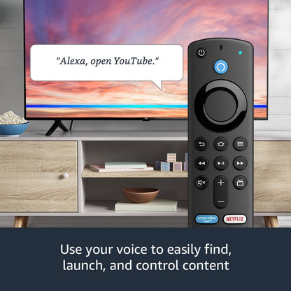 Amazon Fire TV Alexa Voice Remote (3rd Gen) with TV controls, Requires compatible Fire TV device, 2021 release