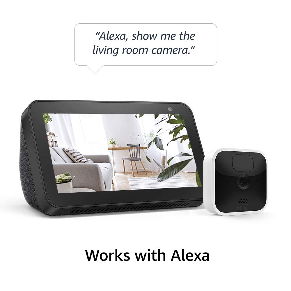 Blink Indoor - wireless, HD security camera with two-year battery life, motion detection, and two-way audio - 3 camera system