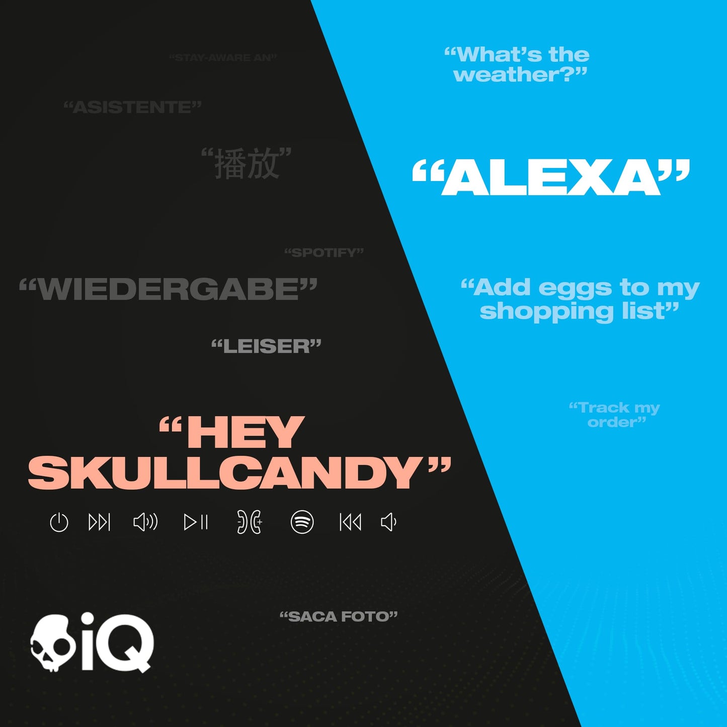 Skullcandy Crusher ANC 2 Over-Ear Noise Canceling Wireless Headphones with Sensory Bass and Extra Charging Cable, 50 Hr Battery, Microphone, Works with Bluetooth Devices, Bone