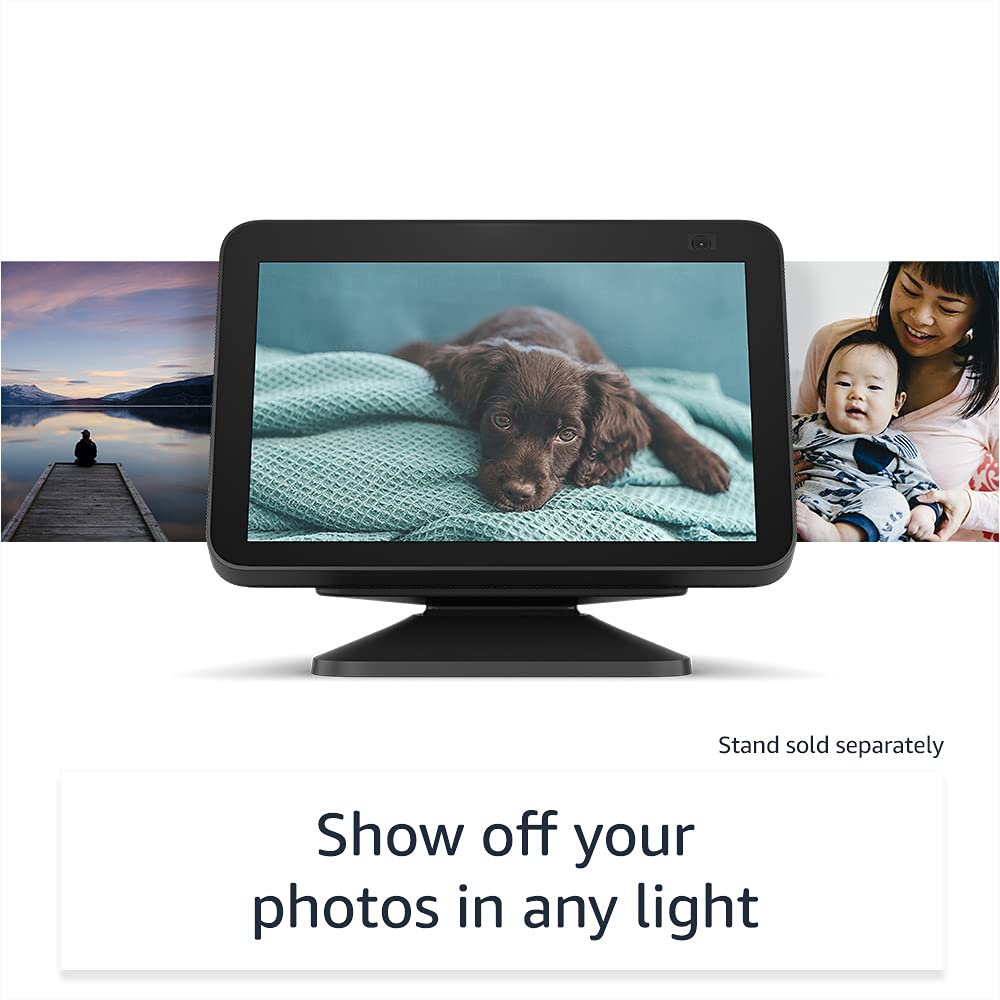 Echo Show 8 (2nd Gen, 2021 release) | HD smart display with Alexa and 13 MP camera | Charcoal
