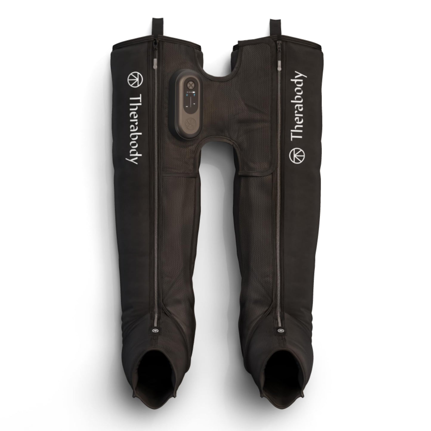 Therabody JetBoots Prime - Ultra-Portable, Wireless Compression Boots for Easy Leg Muscle Recovery - Calf, Leg & Thigh Compression Sleeve with Customizable Treatments (Regular)