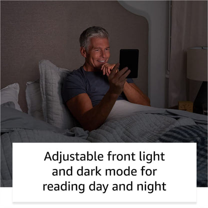 International Version - Kindle - The lightest and most compact Kindle, now with a 6” 300 ppi high-resolution display, and 2x the storage - Denim