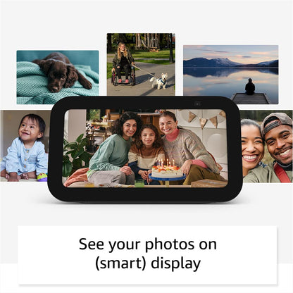 Amazon Echo Show 5 (newest model), Smart display with 2x the bass and clearer sound, Glacier White