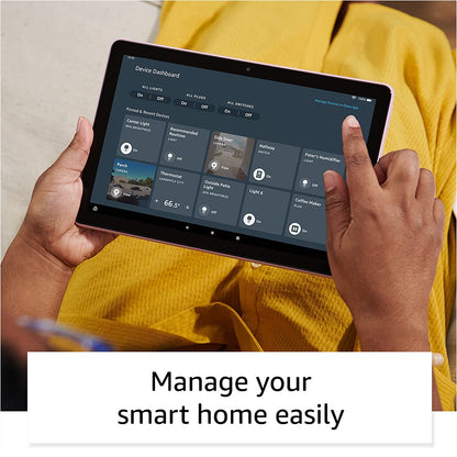 Amazon Fire HD 10 tablet, 10.1", 1080p Full HD, 64 GB, (2021 release), Black, without lockscreen ads