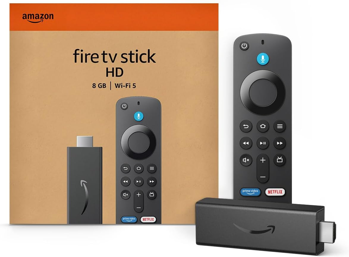Amazon Fire TV Stick Lite, free and live TV, Alexa Voice Remote Lite, smart home controls, HD streaming