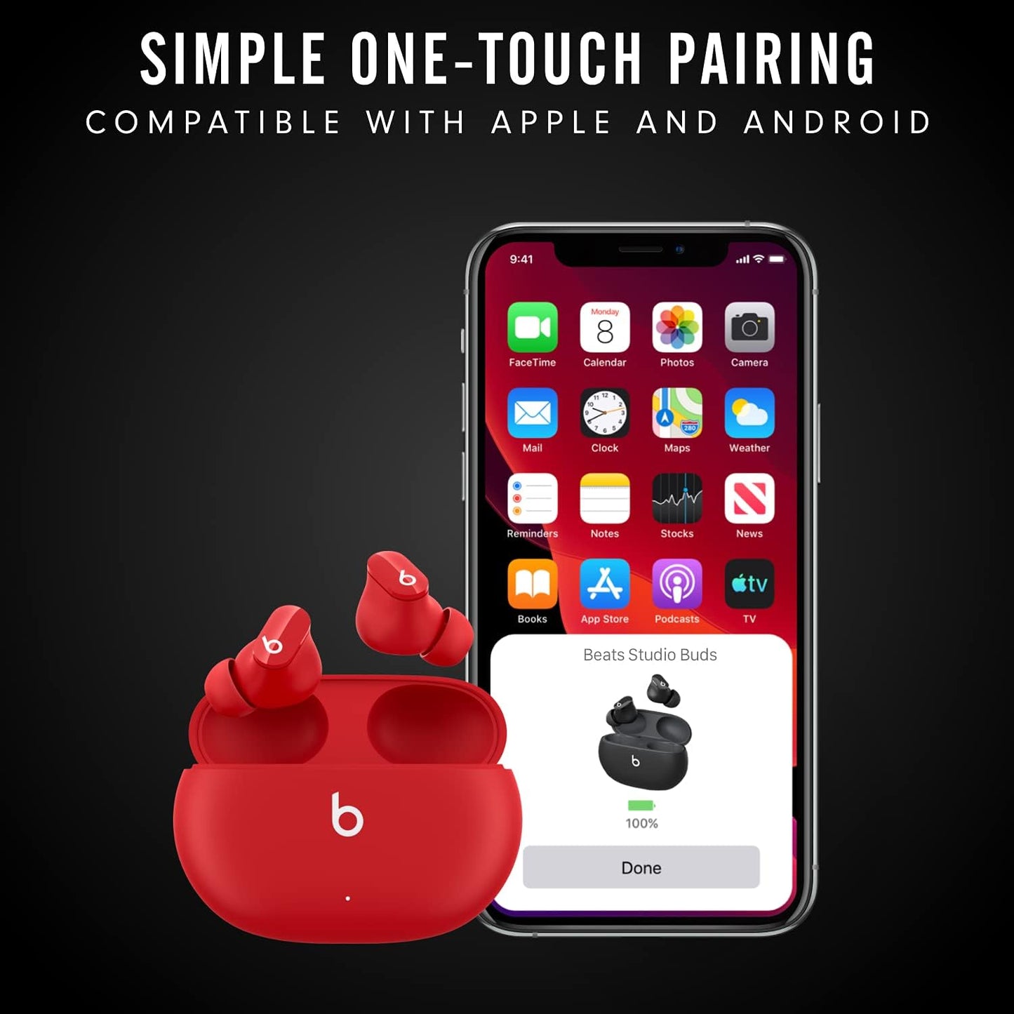 Beats Studio Buds (MJ4X3LL/A) Red