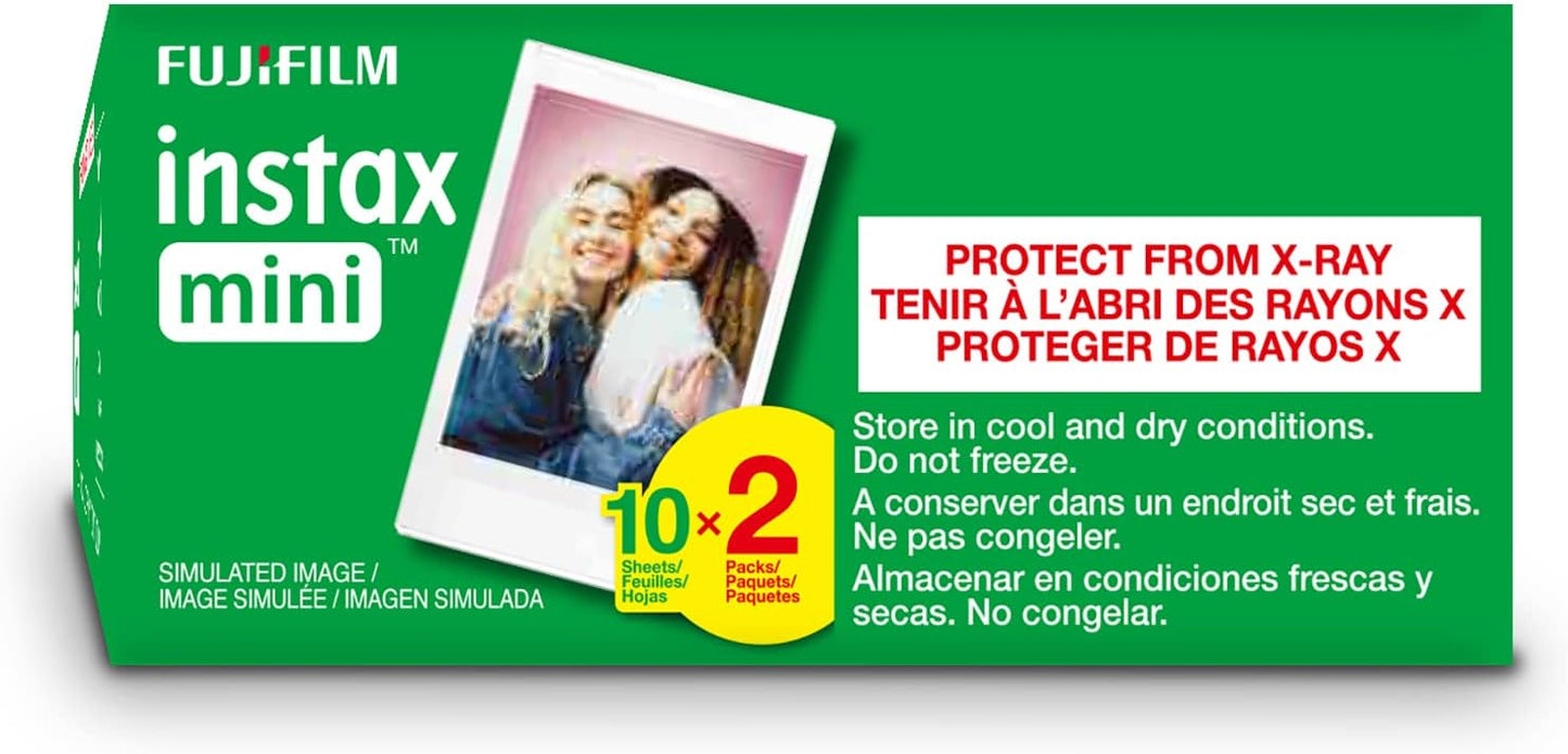 Fujifilm INSTAX Mini Instant Film Twin Pack (White)