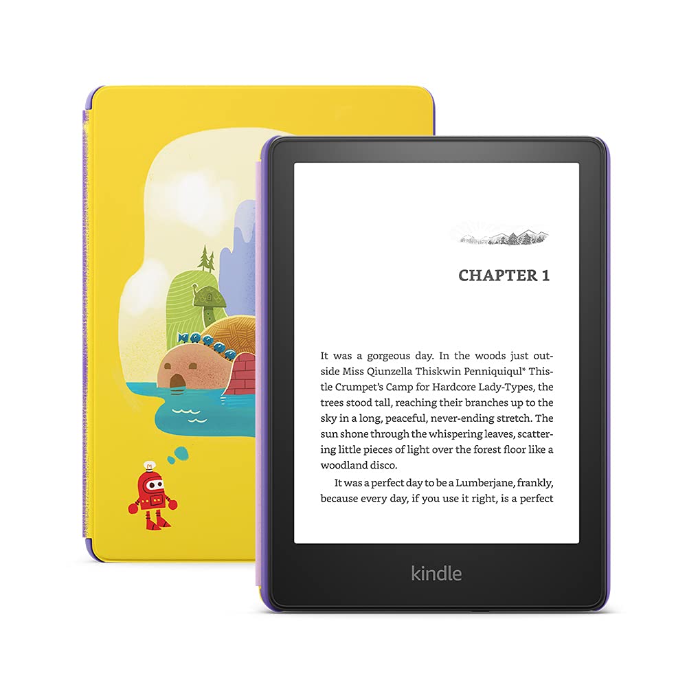 Kindle Paperwhite Kids (16 GB) - Made for reading - access thousands of books with Amazon Kids+, 2-year worry-free guarantee