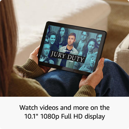 Amazon Fire HD 10 tablet (newest model) built for relaxation, 10.1" vibrant Full HD screen, octa-core processor, 3 GB RAM, 64 GB, Ocean