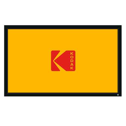 KODAK Projector Screen | 120” Fixed Frame Home Projection Screen with Black Velvet Frame, Durable PVC & Wall Mount Kit | 160° View Angle, 16:9, 1.1, Full HD 4K 8K & Active 3D Ready for Movies & Gaming