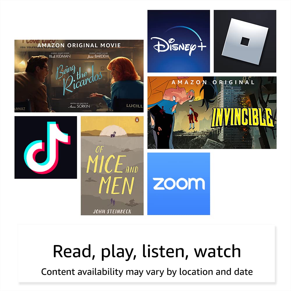 Amazon Fire 7 tablet (newest model) 7” display, read and watch, under $60 with 10-hour battery life, 16 GB, Denim