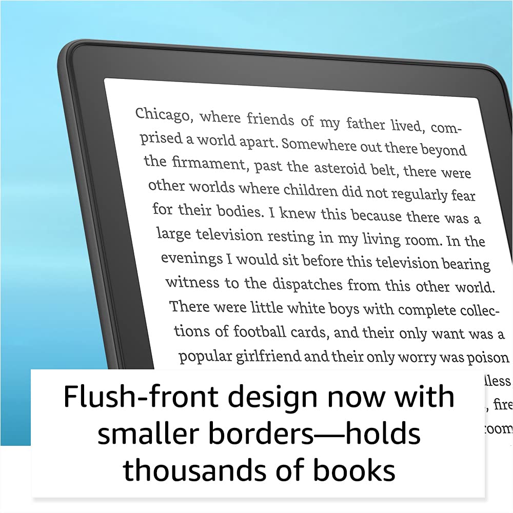 Amazon Kindle Paperwhite (8 GB) - Now with a larger display, adjustable warm light, increased battery life, and faster page turns - Black