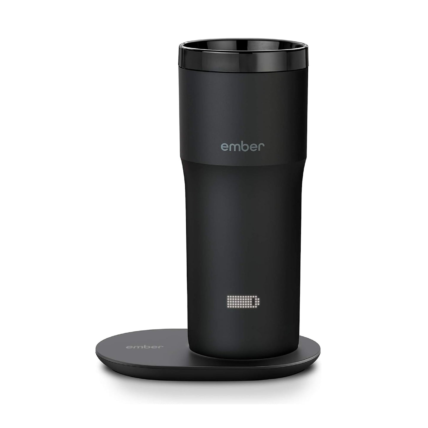 Ember Travel Mug 2+, 12 oz, Temperature Control Smart Travel Mug, Stainless Steel, Slate Black (with Apple Find My)