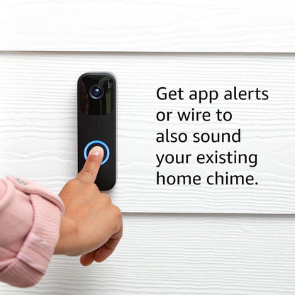 Blink Video Doorbell - Two-way audio, HD video, long-lasting battery life, wired or wire-free install, motion detection, chime app alerts, Works with Alexa