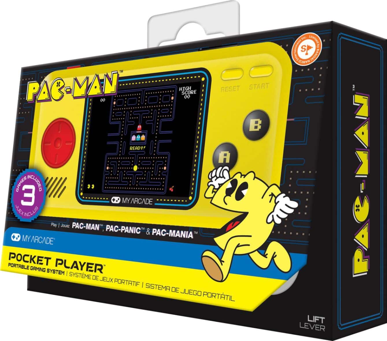 My Arcade Pocket Player Pac-Man Portable Gaming System (3 Games in 1)