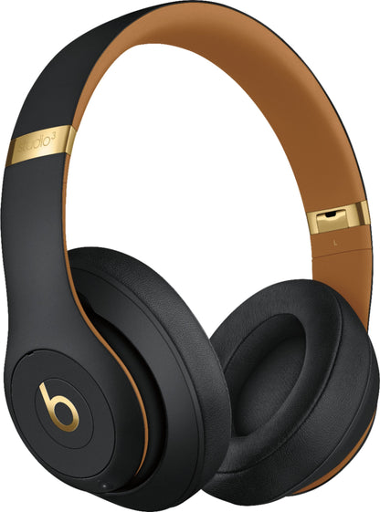 Beats Studio3 Wireless Noise Cancelling On-Ear Headphones - Apple W1 Headphone Chip, Class 1 Bluetooth, Active Noise Cancelling, 22 Hours Of Listening Time - Midnight Black (Previous Model)