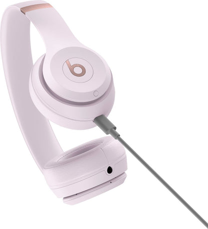 Beats Solo 4 - Wireless Bluetooth On-Ear Headphones, Apple & Android Compatible, Up to 50 Hours of Battery Life - Cloud Pink