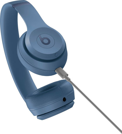 Beats Solo 4 - Wireless Bluetooth On-Ear Headphones, Apple & Android Compatible, Up to 50 Hours of Battery Life - Slate Blue