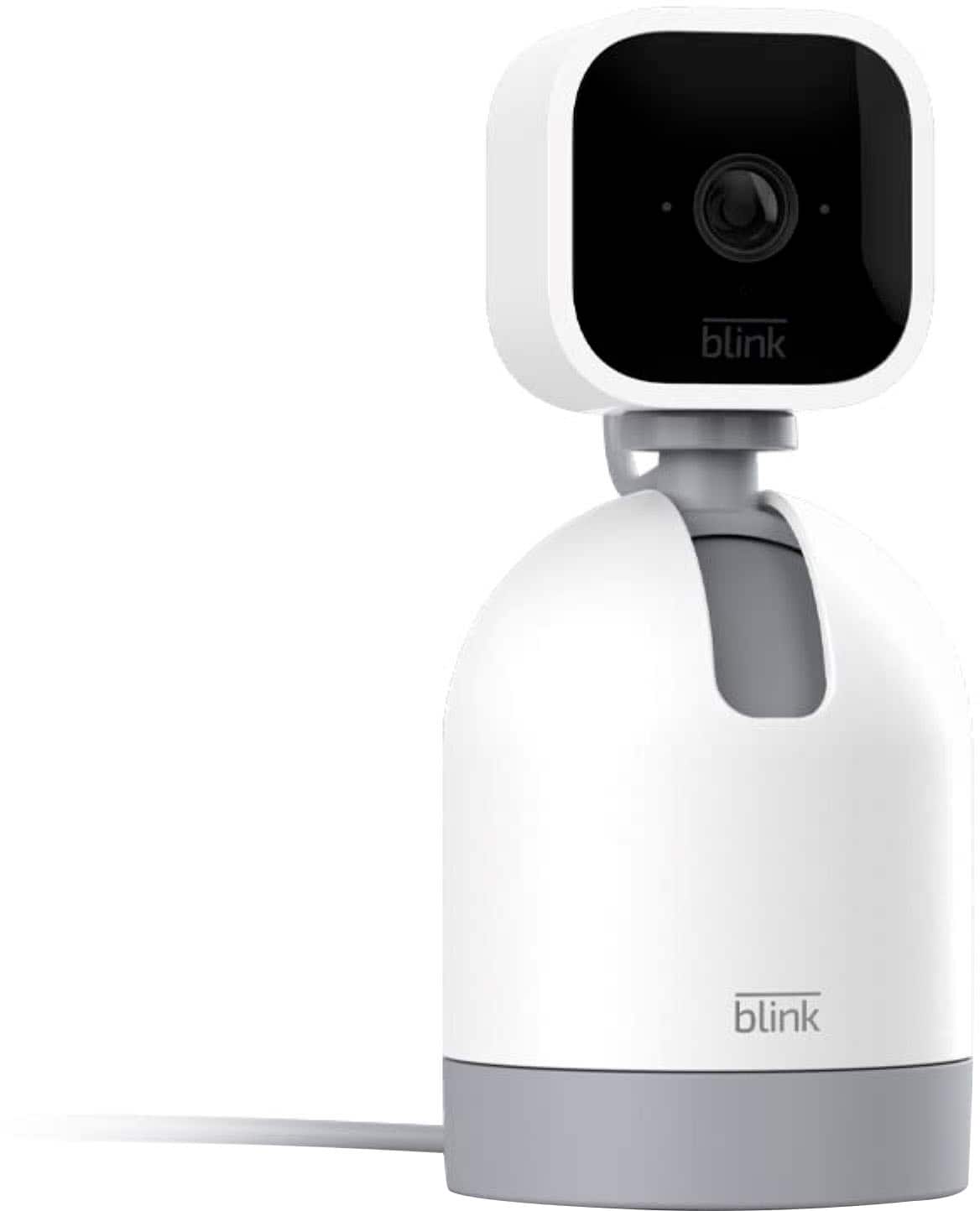 Blink Mini Pan-Tilt Indoor 1080p HD Security Camera with Rotating Mount - White