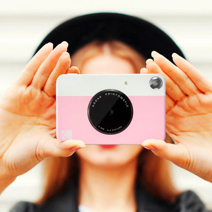 Kodak Printomatic Instant Print Camera, 2x3 Zink Prints - Pink