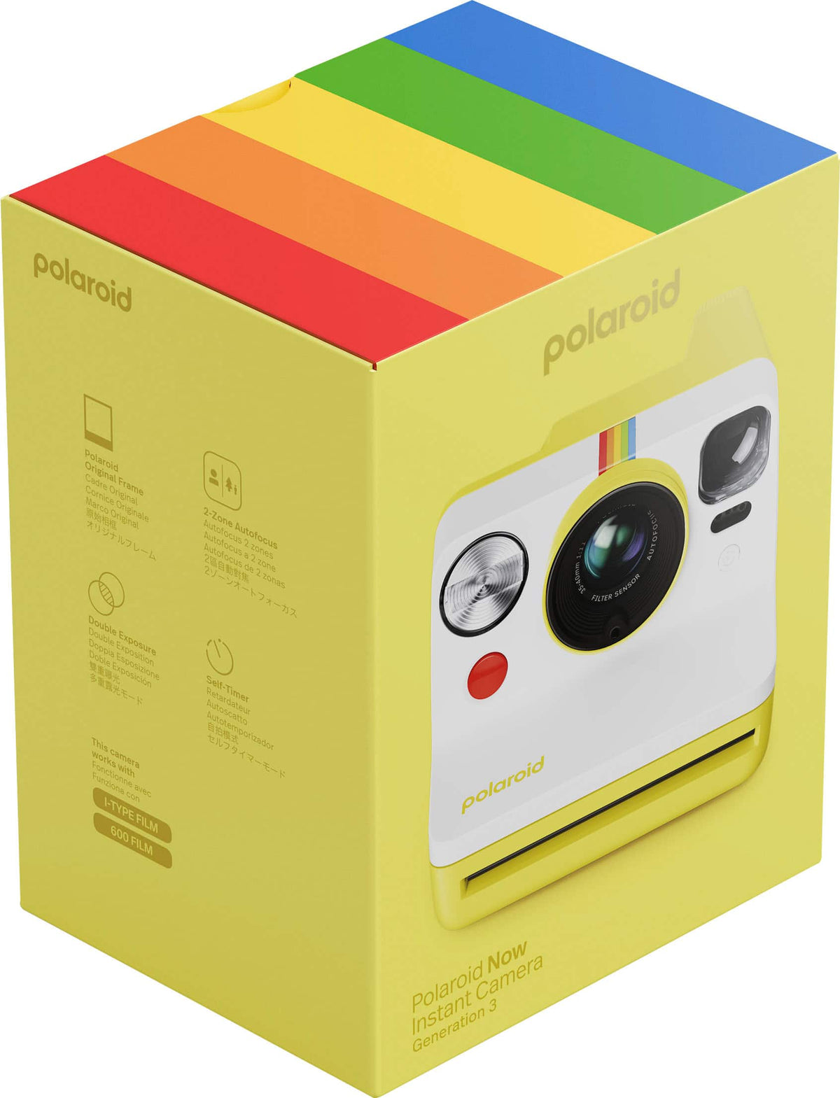 Polaroid Now Gen 3 Analog Instant Camera - Yellow
